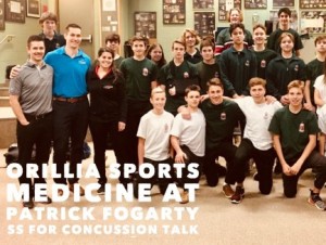 OSM team does concussion talk at Patrick Fogarty SS Nov 2017
